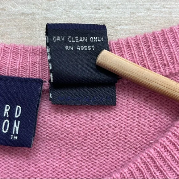 Hillard & Hanson 100% Cashmere Cardigan Classic Small Button-Front Crewneck Prep - Picture 3 of 8
